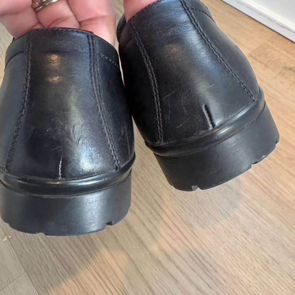 Gucci Loafers Buckle heel Size 7.5 Leather Black Mens - Picture 11 of 11